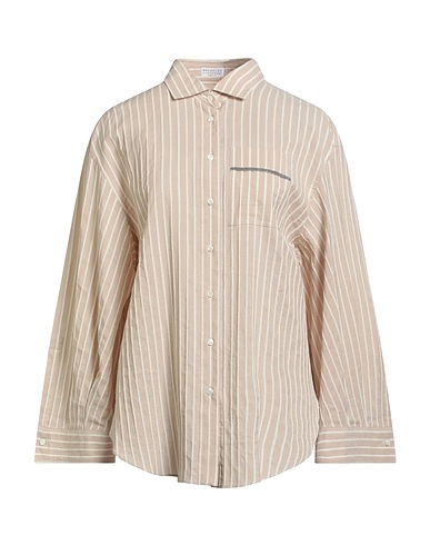 BRUNELLO CUCINELLI Chemise à rayures 78% Coton, 22% Laine vierge, Ecobrass