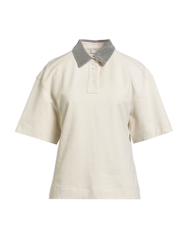 BRUNELLO CUCINELLI Polo shirt 98% Cotton, 2% Elastane, Acetate, Silk, Ecobrass