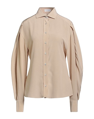 BRUNELLO CUCINELLI シルクシャツ＆ブラウス ベージュ シルク 100% / エコブラス
