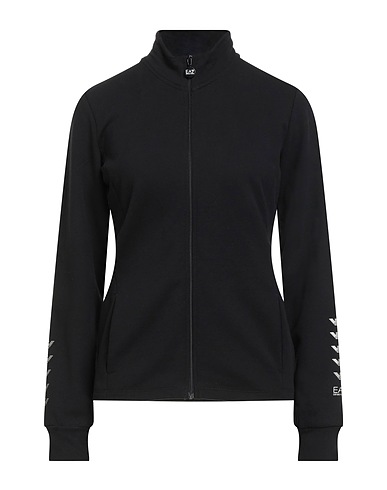 EA7 Sweatshirt Black 96% Cotton, 4% Elastane