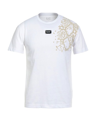 EA7 T-shirt White 100% Cotton
