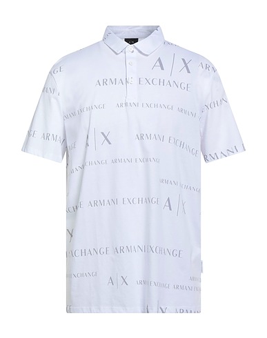 ARMANI EXCHANGE Μπλουζάκι Polo Λευκό 100% Βαμβάκι