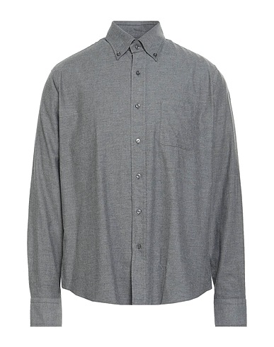 GRIGIO Solid colour shirt Charcoal 100% Cotton