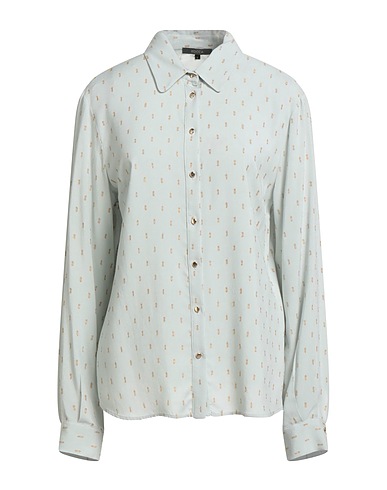 KOCCA Patterned shirts & blouses Sky blue 99% Viscose, 1% Polyester