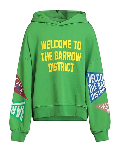 BARROW Hooded track jacket  Green 100% Cotton
