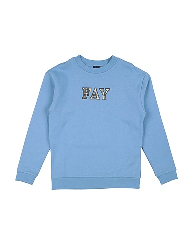 FAY Felpa JUNIOR Blu chiaro 100% Cotone