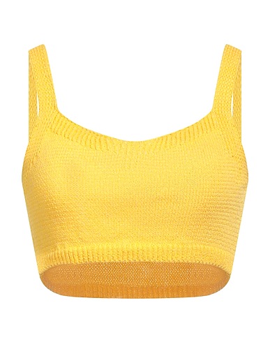 LIU •JO 탑 BETTER 옐로우 62% 폴리에스테르, 38% 코튼