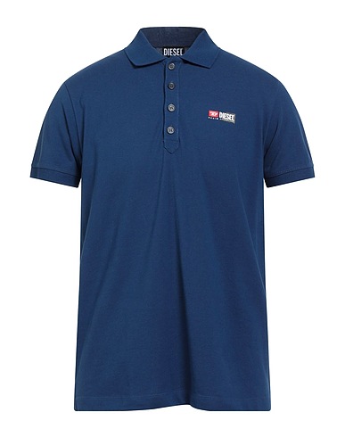 DIESEL Polo shirt Navy blue 100% Cotton