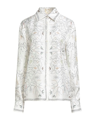 FABIANA FILIPPI Floral shirts & blouses White 100% Silk