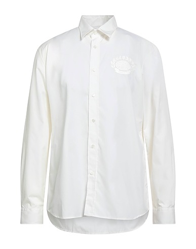 BURBERRY Solid color shirt Off white 100% Cotton