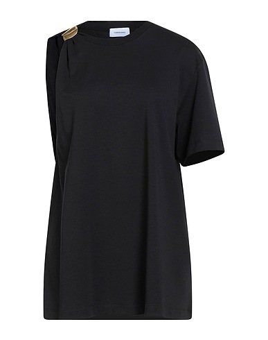 FERRAGAMO T-shirt Black 70% Cotton, 30% Silk, Elastane