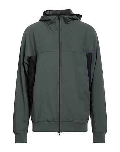 Y-3 Hooded sweatshirt Military green 77% Organic cotton, 21% Polyamide, 2% Elastane