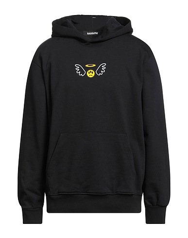 BARROW Hooded track jacket  Black 100% Cotton