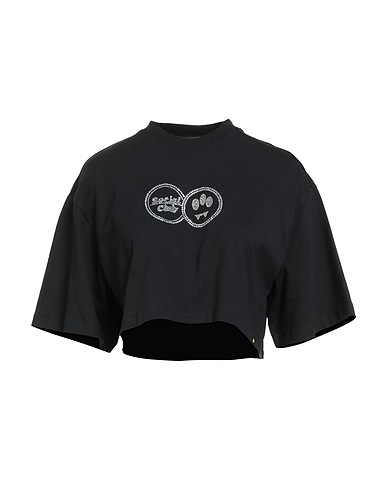 BARROW Crop top Nero 100% Cotone