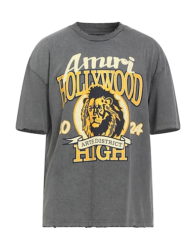 AMIRI T-shirt Grey 97% Cotton, 3% Elastane