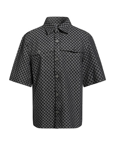BALMAIN Denim shirt Black 100% Cotton