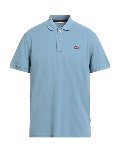NAPAPIJRI Polo Blu chiaro 100% Cotone
