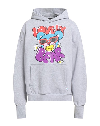 INBETWEENERS Hooded track jacket  Grey 75% Cotton, 25% Polyester