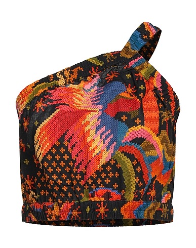 FARM RIO Top Orange 55% Linen, 45% Viscose