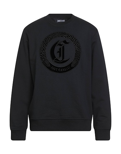JUST CAVALLI Sweatshirt Black 100% Cotton