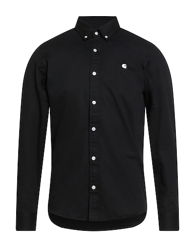 CARHARTT Solid color shirt Black 100% Cotton