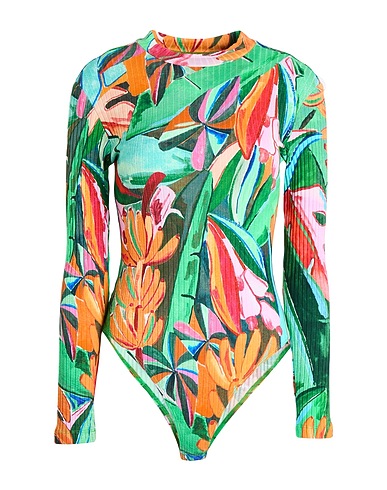 FARM RIO TOPS & TEES Green 95% Cotton, 5% Elastane