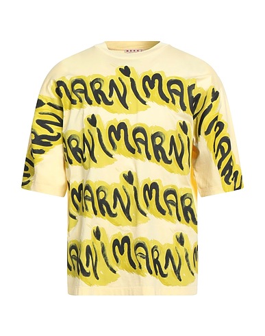 MARNI Oversize-T-Shirt Pastel yellow 100% Cotton