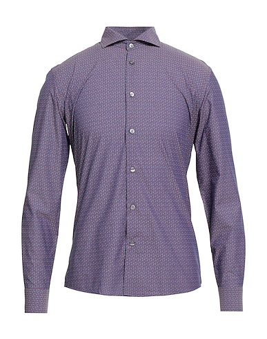 DANIELE ALESSANDRINI HOMME Patterned shirt 100% Cotton