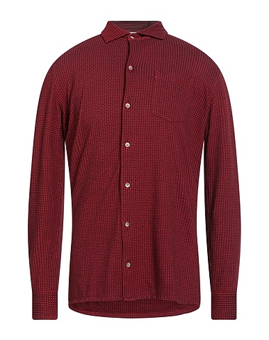 H' Patterned shirt Burgundy 100% Cotton
