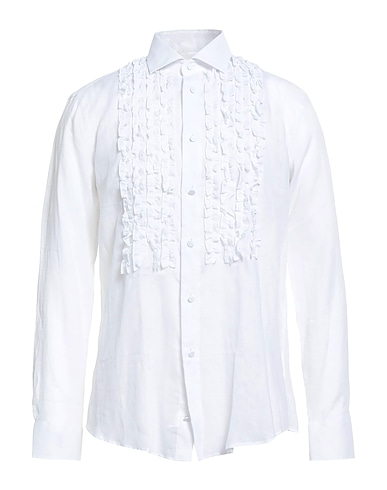 BRIAN DALES Solid colour shirt 100% Ramie