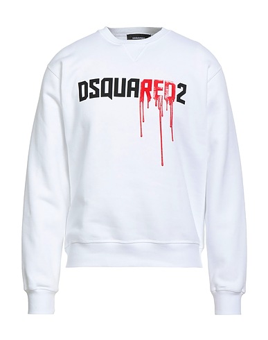 DSQUARED2 Sweatshirt White 100% Cotton, Elastane