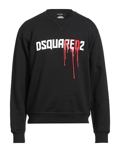 DSQUARED2 Sweatshirt Black 100% Cotton, Elastane