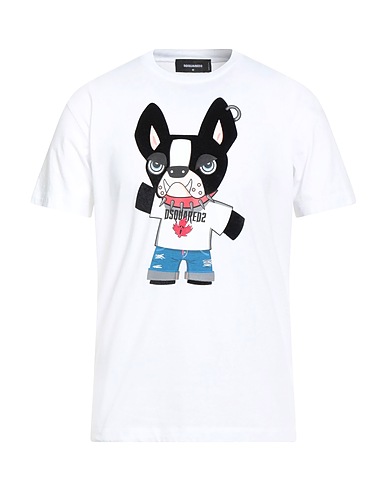 DSQUARED2 T-shirt Bianco 100% Cotone