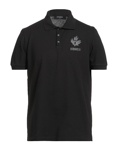 DSQUARED2 Polo shirt Black 100% Cotton