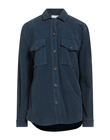 HOMEWARD CLOTHES CO. Однотонные рубашки и блузки Тёмно-синий 98% Хлопок, 2% Эластан