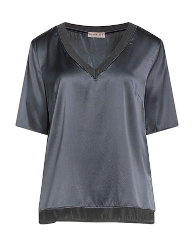 PUROTATTO Top Black 93% Silk, 7% Elastane