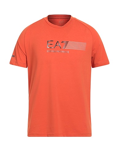 EA7 T-shirt Rust 53% Polyester, 42% Cotton, 5% Elastane