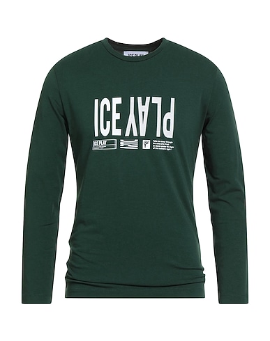 ICE PLAY T-shirt Emerald green 92% Cotton, 8% Elastane