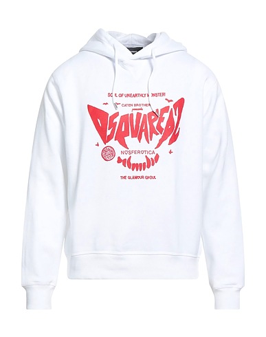 DSQUARED2 Felpa Bianco 100% Cotone