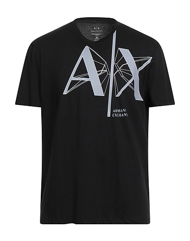ARMANI EXCHANGE T-shirt Nero 100% Cotone