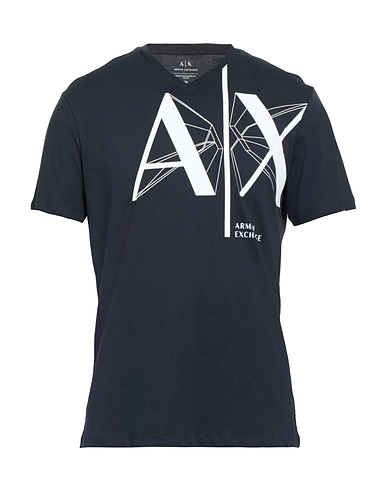 ARMANI EXCHANGE T-shirt Midnight blue 100% Cotton