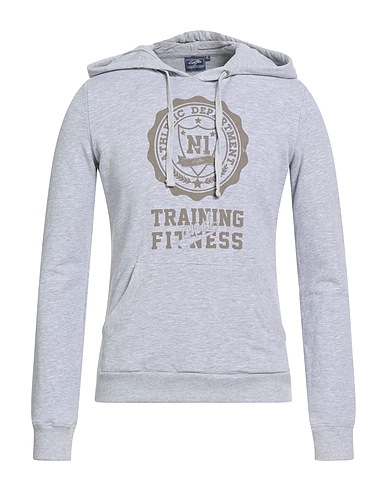 LOTTO Sweat-shirt Gris clair 97% Coton, 3% Élasthanne