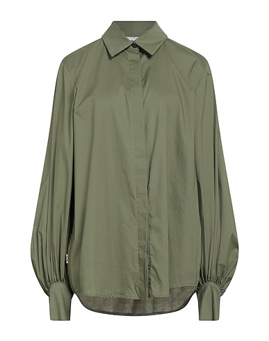 JIJIL Solid colour shirts & blouses Military green 79% Cotton, 18% Polyamide, 3% Elastane