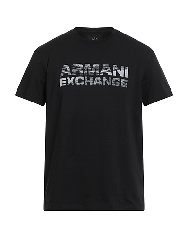 ARMANI EXCHANGE T-Shirt Schwarz 95% Baumwolle, 5% Elastan