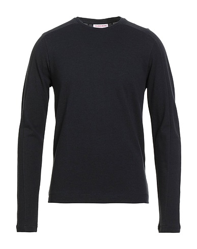 ORLEBAR BROWN Basic T-Shirt Schwarz 50% Wolle, 50% Baumwolle