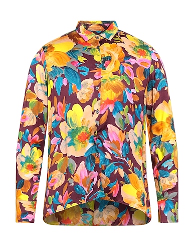 ROBERT FRIEDMAN Floral shirts & blouses Plum 100% Viscose