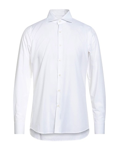 BAGUTTA Solid colour shirt 97% Cotton, 3% Elastane