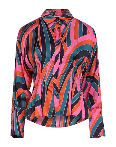 HAVEONE Striped shirt Deep teal 100% Viscose