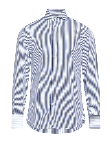BRUNELLO CUCINELLI Striped shirt Navy blue 100% Cotton