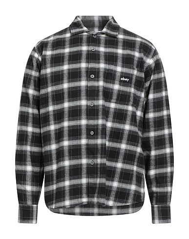 OBEY Checked shirt Black 100% Cotton